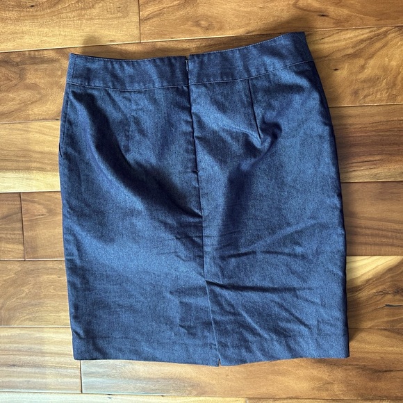 Merona Stretch Blue Pencil Skirt size 8 - Picture 3 of 4